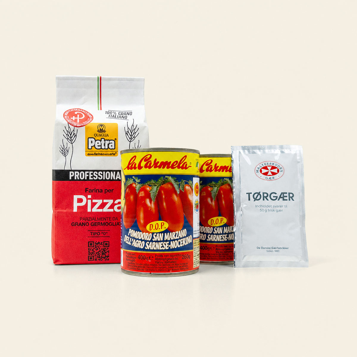 Pizzanørdens Petra Pizzakit med råvarer til napolitansk pizza