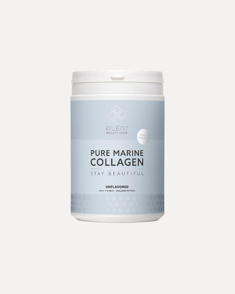 Beholder med Plent Marine Collagen Tropical Pineapple kosttilskud, 300 g