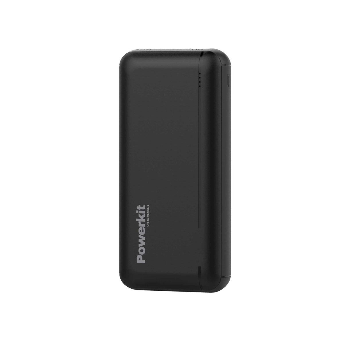 Sort Powerkit powerbank med kapacitet på 20.000 mAh