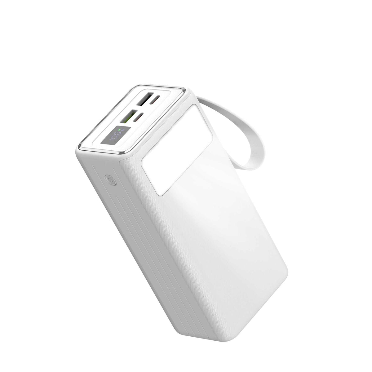 Sort Powerkit powerbank på 40.000 mAh med indbygget display
