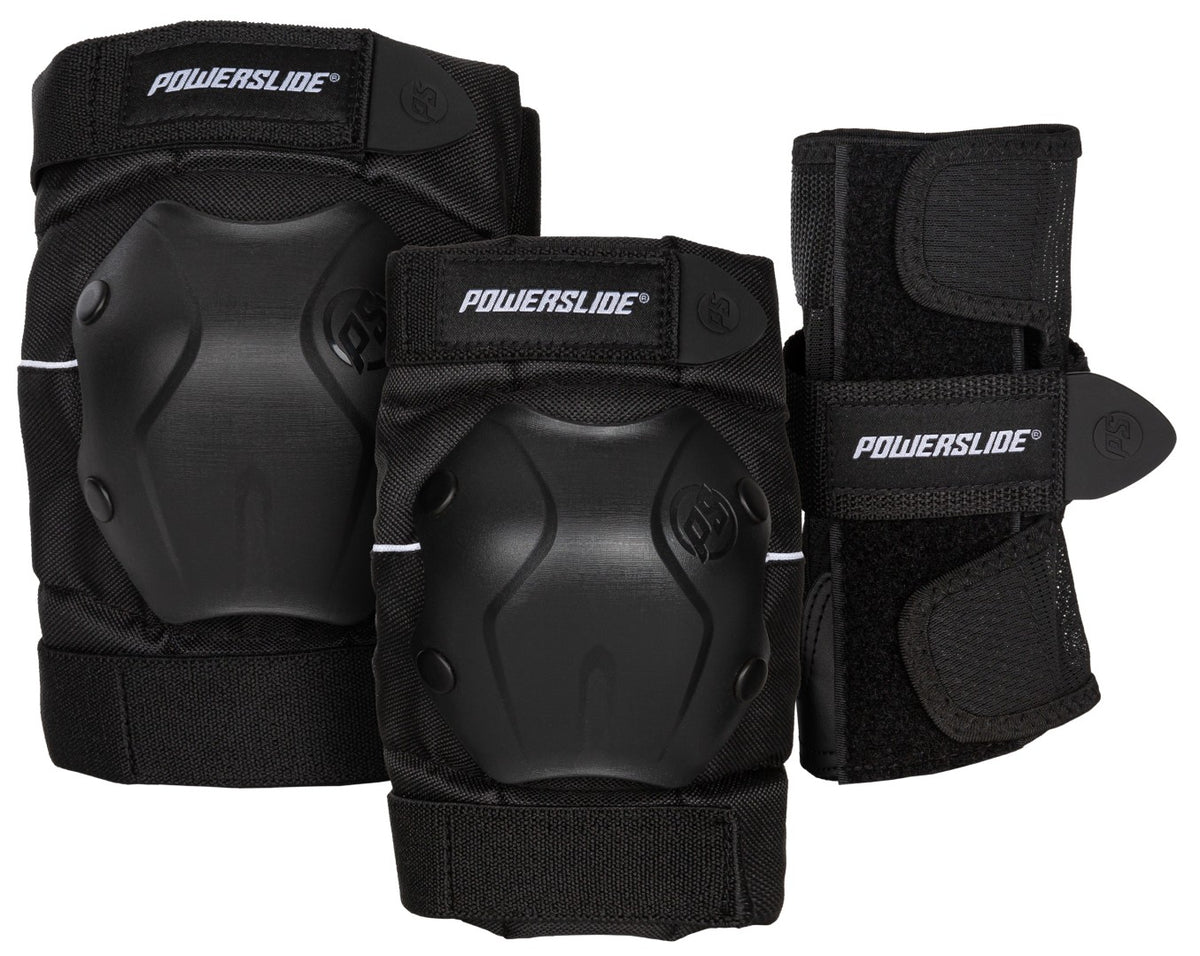Se Powerslide Standard Beskyttelsessæt 3-pak ✔ Kæmpe udvalg i Powerslide - Køb online på udsalg og tilbud lige nu ✔ Hurtig levering til lave fragtpriser - Varenummer: MMAction-219125 og 4040333573877 på lager - Udsalg på Beskyttelse til Rulleskøjter/Skateboards Spar helt op til 73% - Over 739 kendte mærker på udsalg
