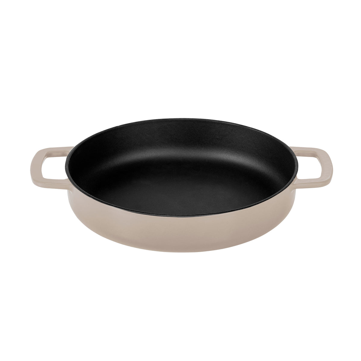 Combekk støbejernspande i farven sand med en diameter på 24 cm