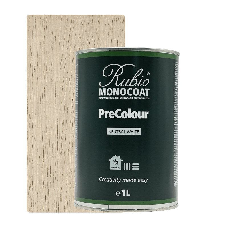 Rubio Monocoat PreColour Neutral White forbehandling til træ i 1 liter