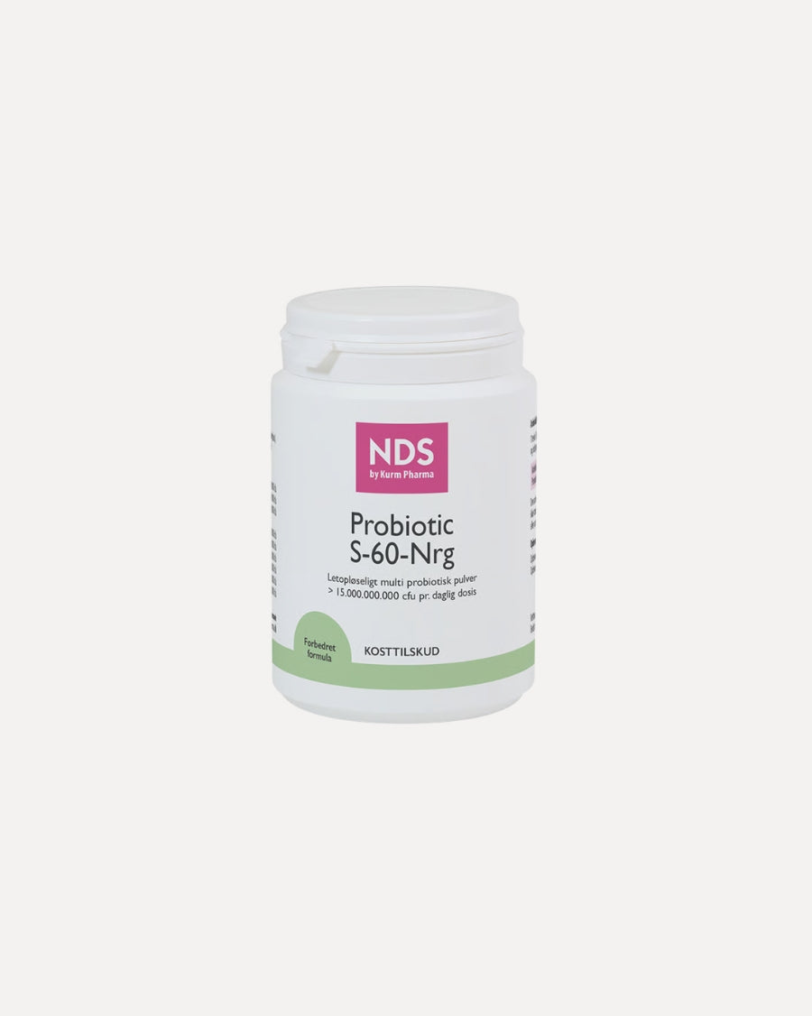 NDS Probiotic S-60-Nrg 8 mælkesyrebakterier i pulverform