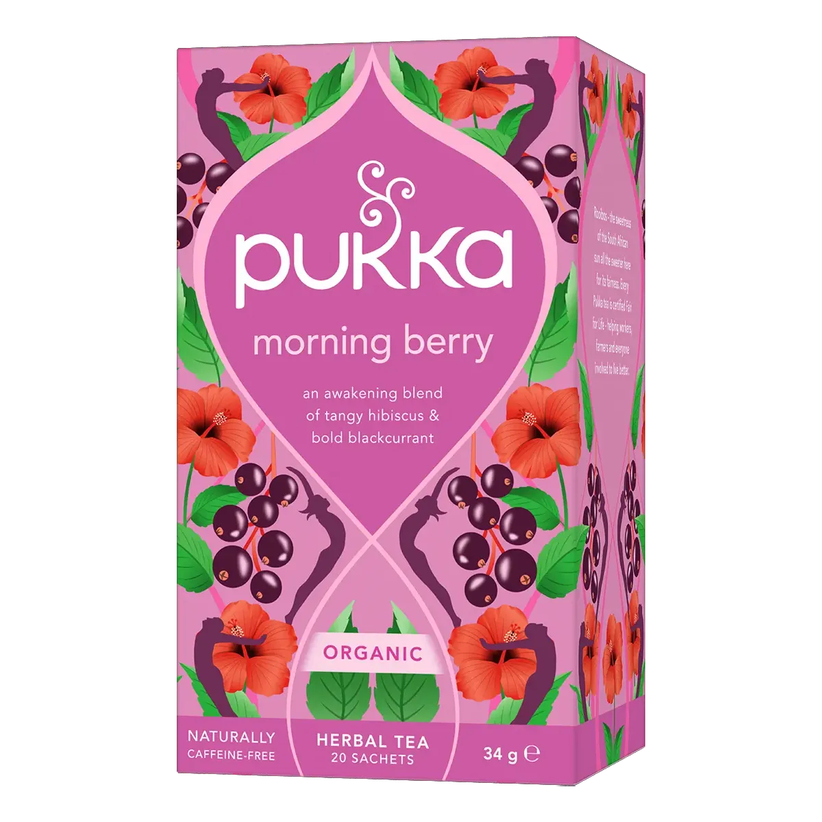 Pukka Morning Berry frugtig urtete i tebreve med solbær og brombær