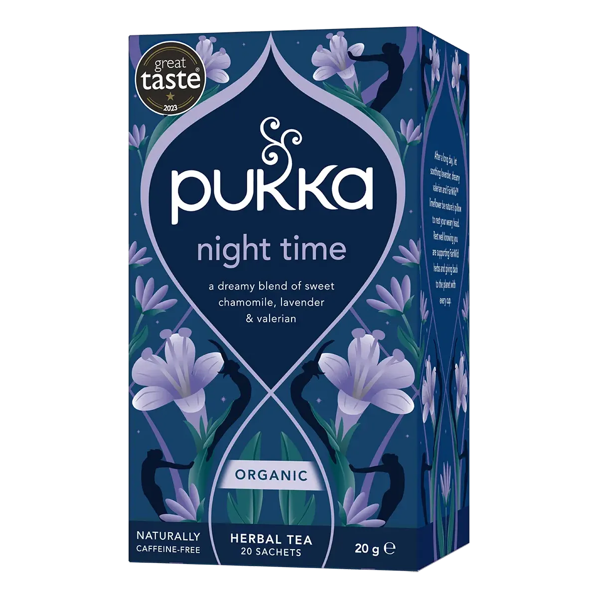 Pukka Night Time urtete i tebreve med lavendel, kamille og linde