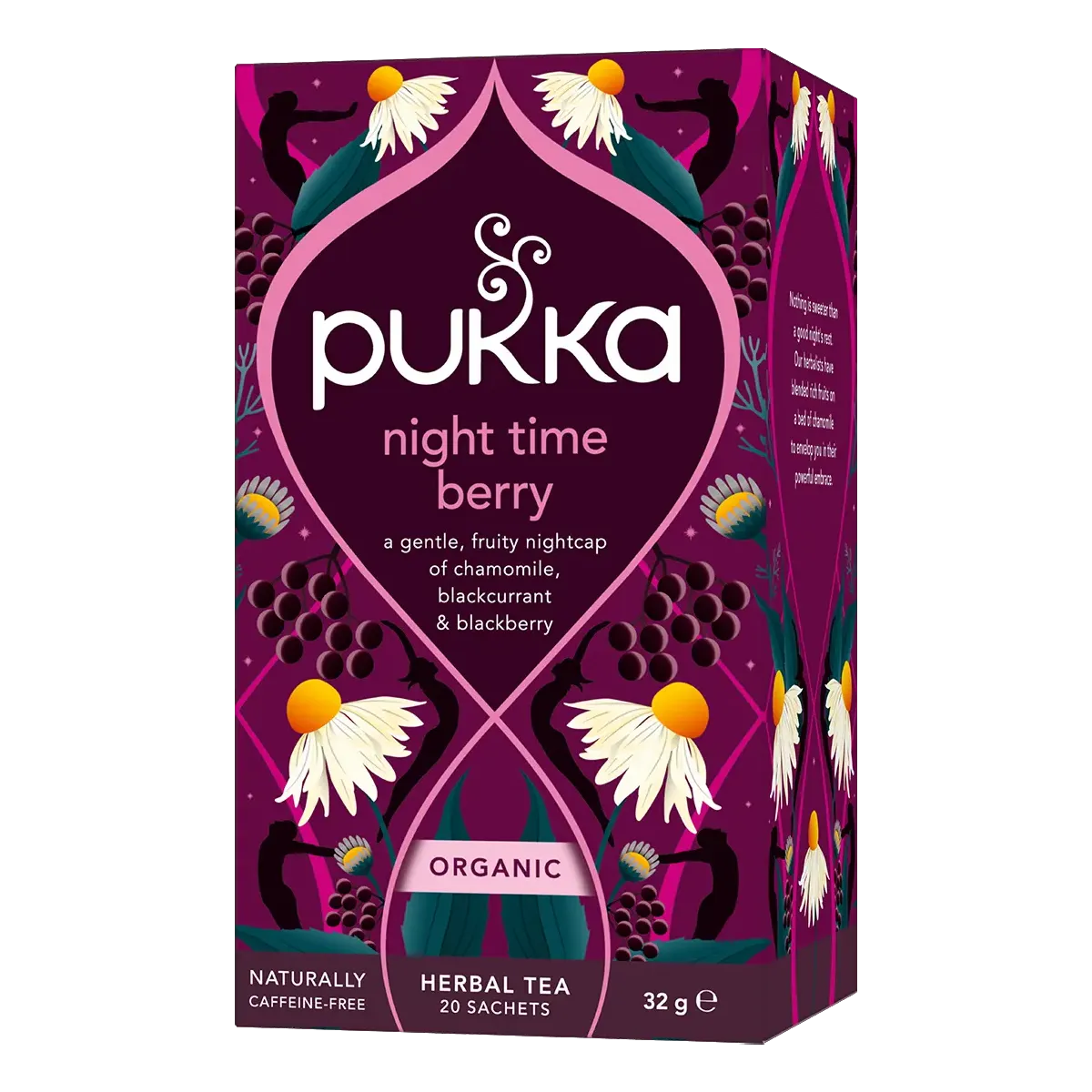 Pukka Night Time Berry urtete i tebreve med kamille og modne bær