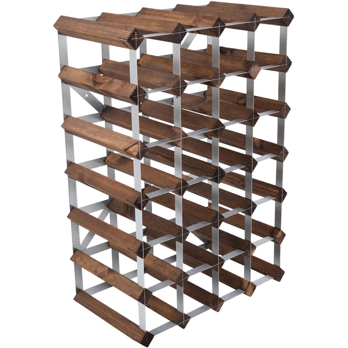 Traditional Wine Racks vinreol i mørk eg til 30 vinflasker