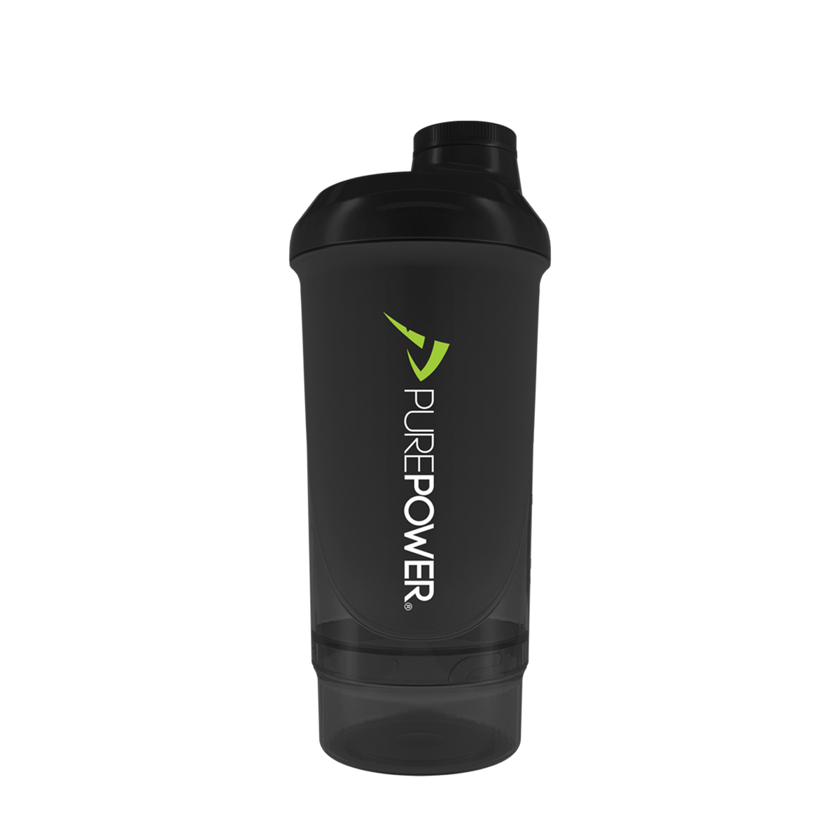 PurePower Eksklusiv Bottle shaker 500+150 ml til sportstasken