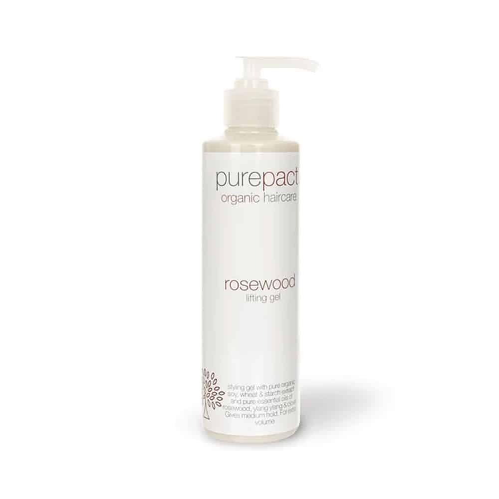 Purerené Rosewood Lifting Gel i 250 ml, volumengivende stylinggel fra ICON Hairspa