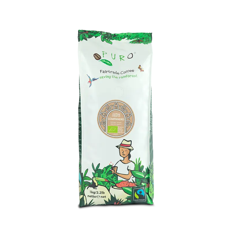 Puro Compañero kaffebønner i stor pakning på 9 kg