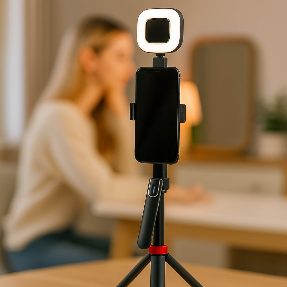 Se Selfiestick m/Intelligent Ansigtssporing inkl. lys (følger dig automatisk når du bevæger dig) - Q185 ✔ Kæmpe udvalg i Satana - Køb online på udsalg og tilbud lige nu ✔ Billig fragt og hurtig levering - Varenummer: Satana-1586536 på lager - Udsalg på Personlig pleje > Plaster & fitplaster > Spar helt op til 79% - Over 739 kendte brands på udsalg