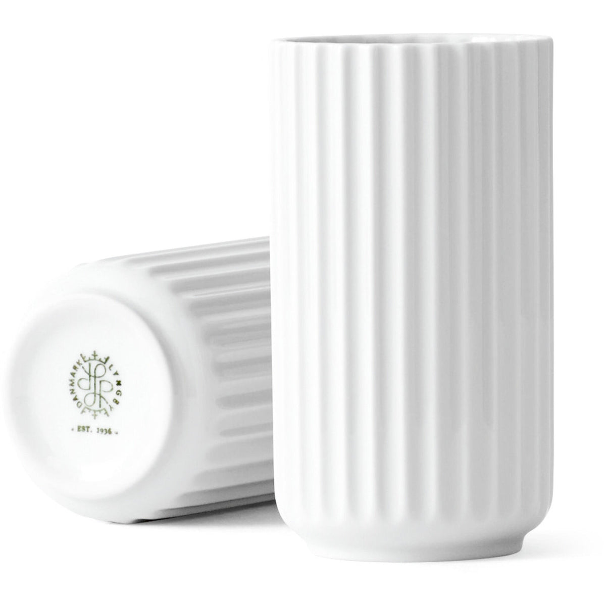 Hvid Lyngbyvase i porcelæn, 12 cm, fra Lyngby Porcelæn