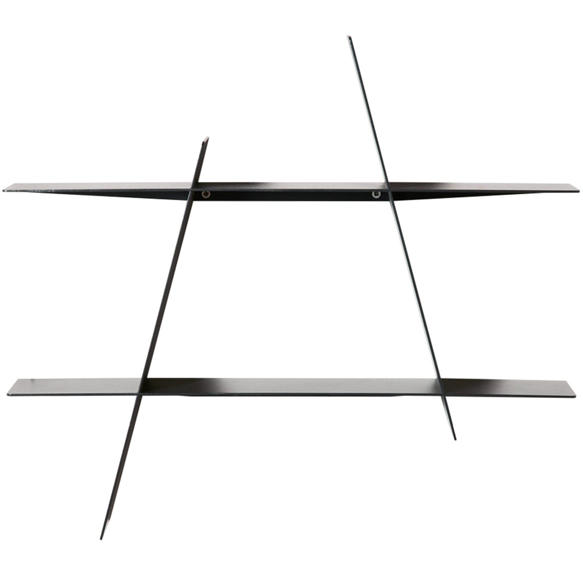 Andersen A-Shelf hylde i sort stål, størrelse medium