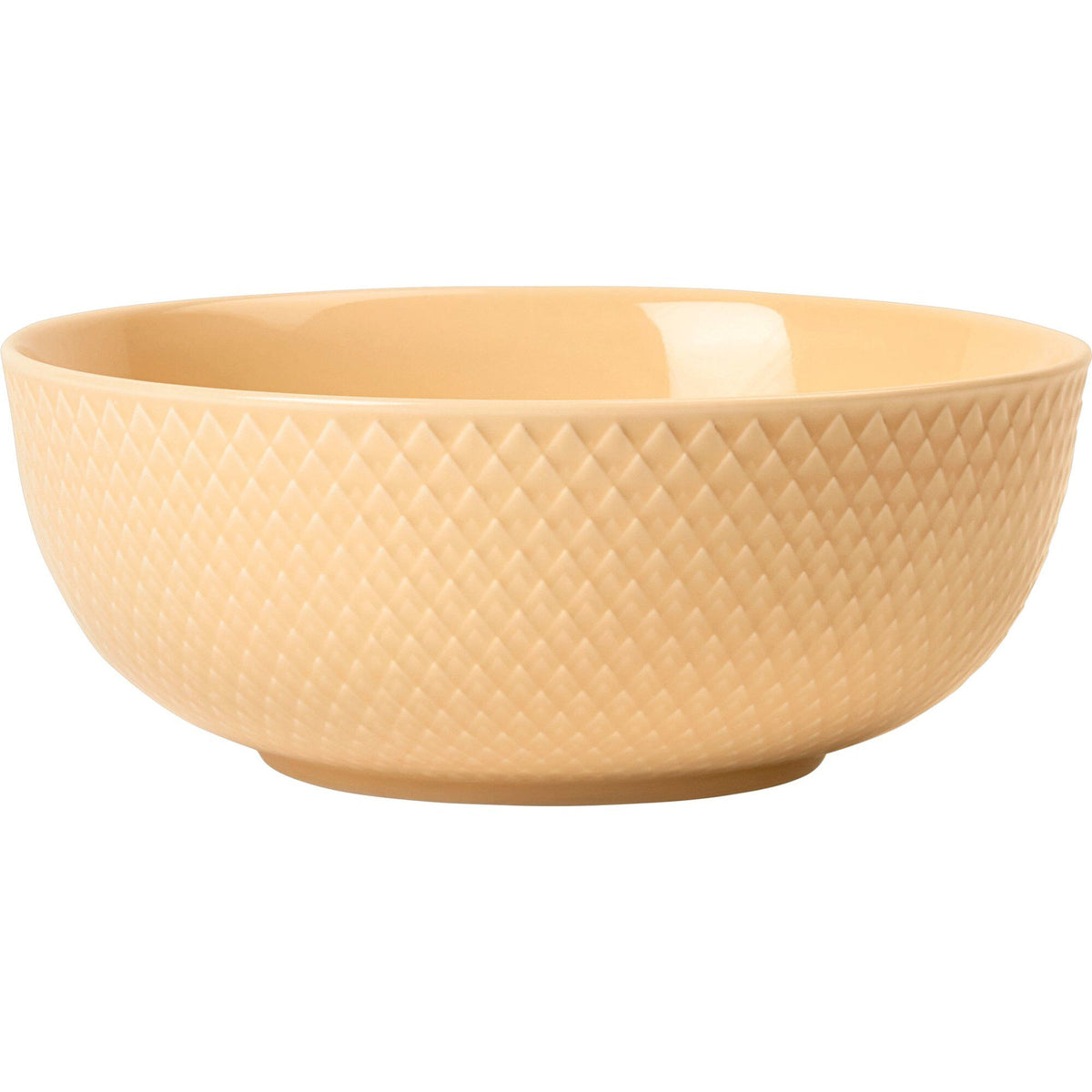 Sandfarvet Rhombe Color skål fra Lyngby Porcelæn med rombemønster, Ø15,5 cm