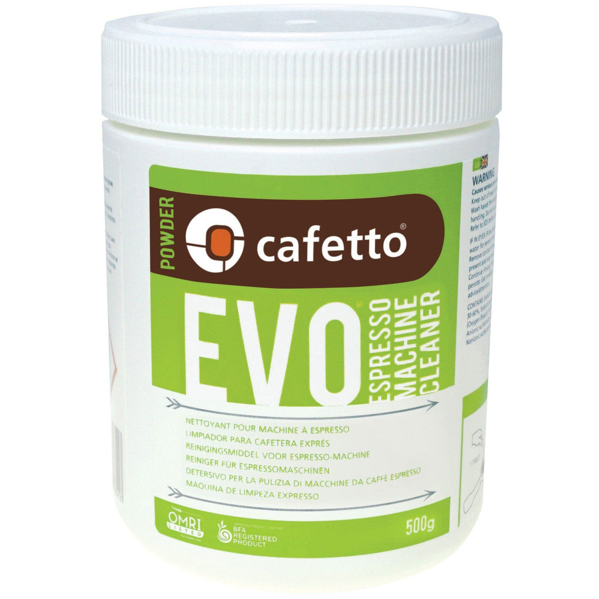 Cafetto EVO rengøringspulver til espressomaskine, 500 gram