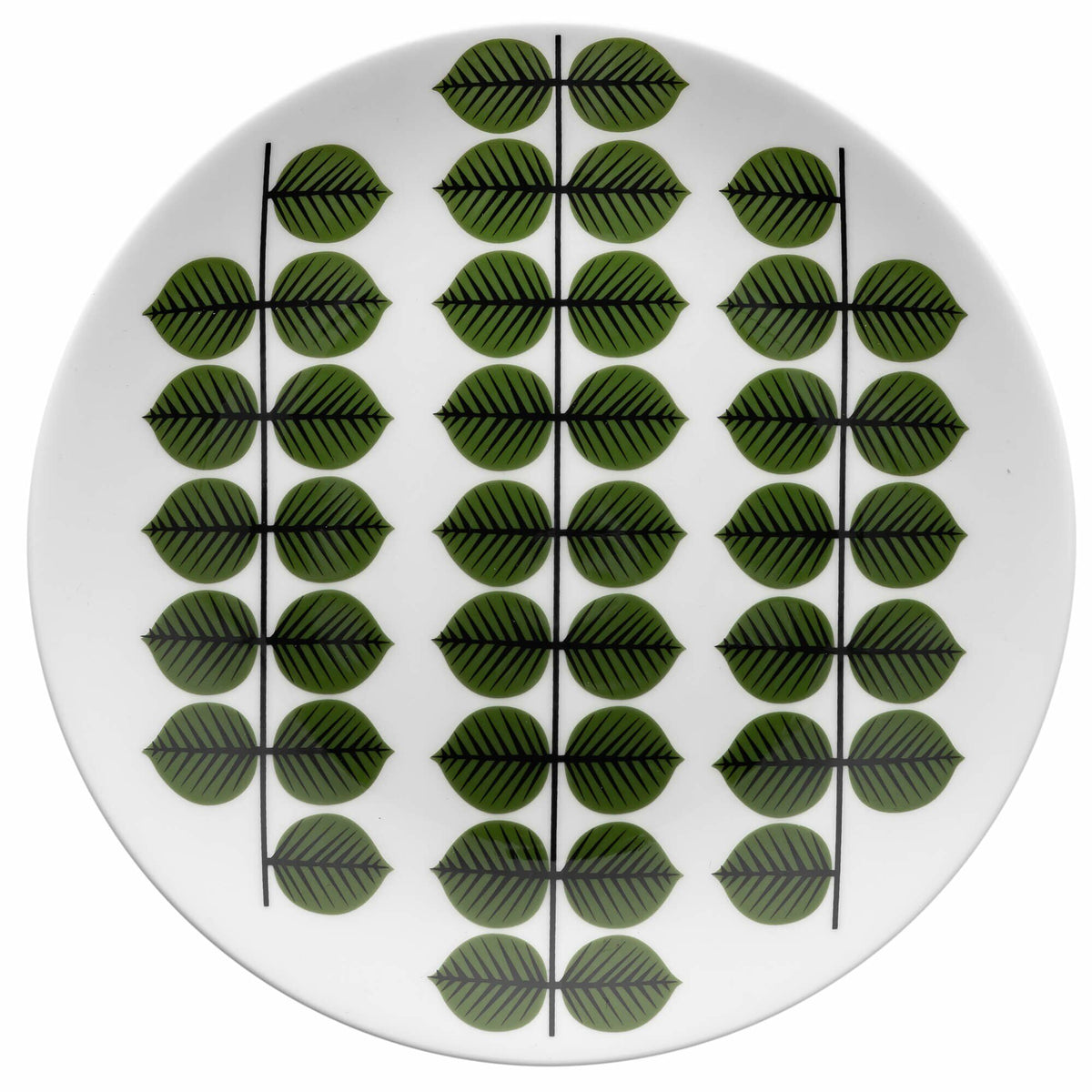 Gustavsberg Berså tallerken i benporcelæn, diameter 18 cm