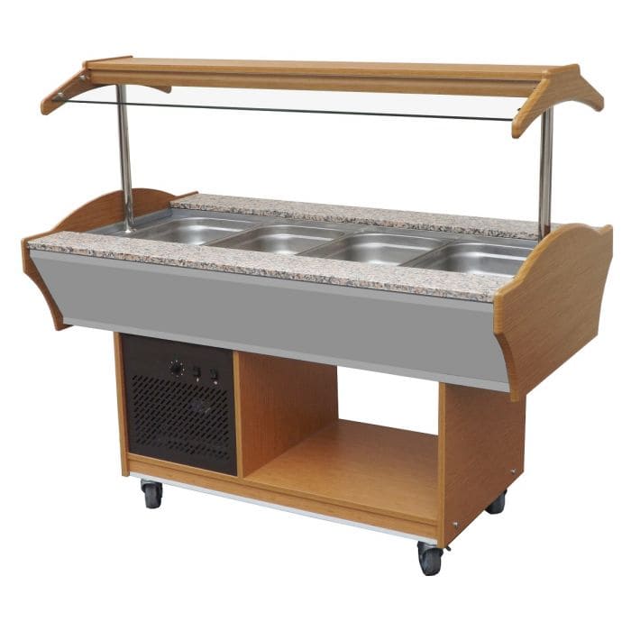Combisteel kølebuffet med plads til 4 x 4/1 GN til stor servering
