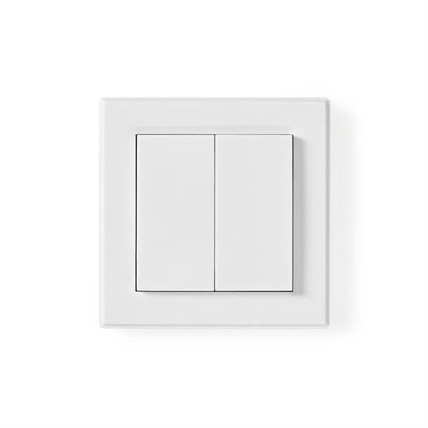Se Smart RF-Mesh dobbelt vægafbryder/kontakt RF-Stik 433 MHz 18 W i farven hvid - Smart-home > RF-Mesh - Nedis - Spotshop ✔ Kæmpe udvalg i  Nedis ✔ Hurtig levering: 1 - 2 Hverdage samt billig fragt - Varenummer: SPSH-RFWS20WT og barcode / Ean: &