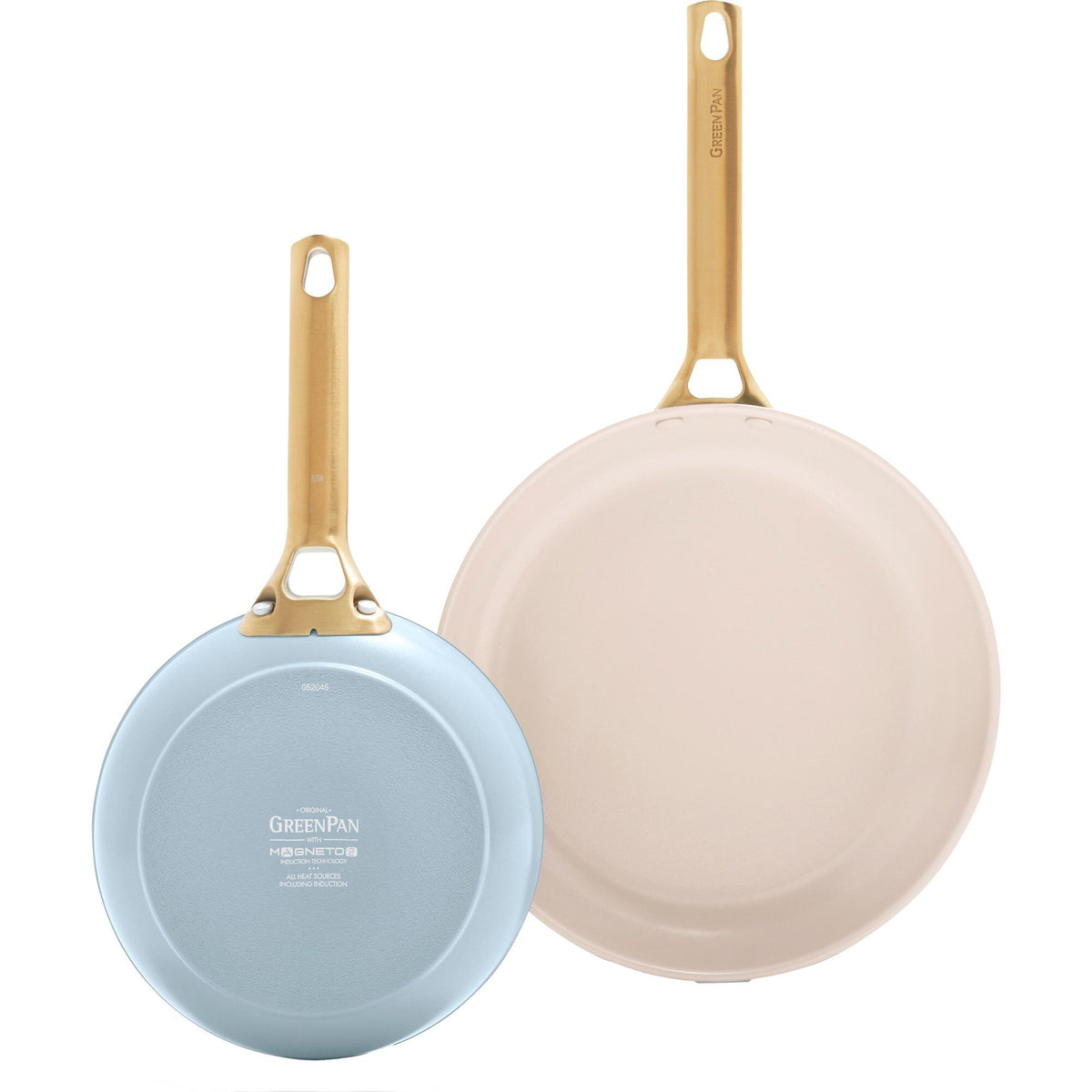Greenpan Padova stegepandesæt med to stegepander på 20 og 26 cm i light blue