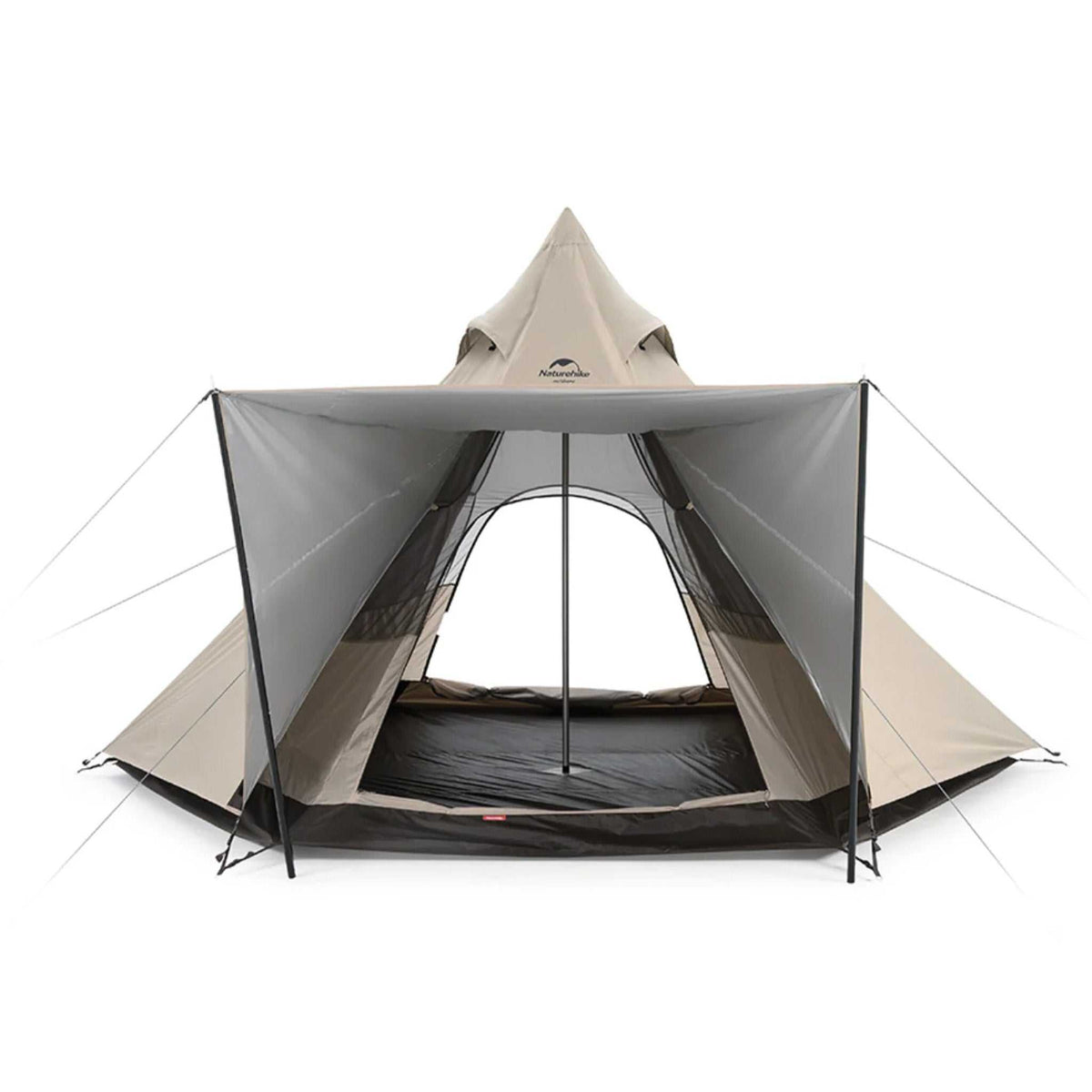 Naturehike Ranch 4.0 sekskantet tipi telt i oxford med aluminiumsstel