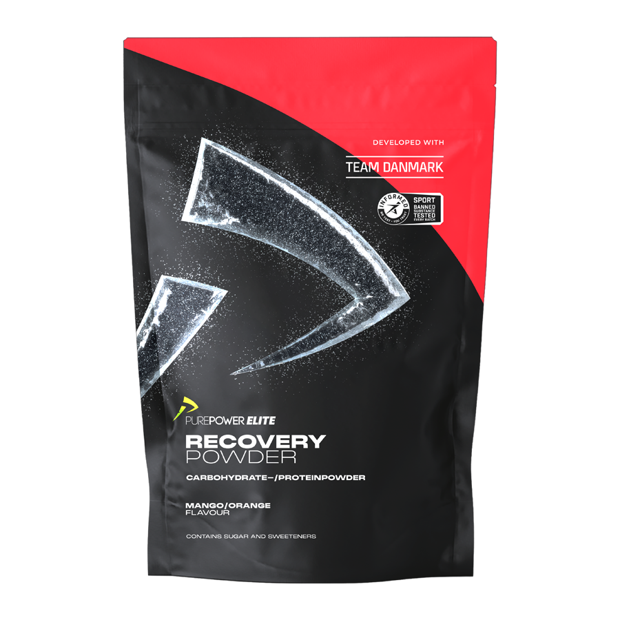 PurePower Elite Recovery pulver med mango og orange i pose på 1 kg