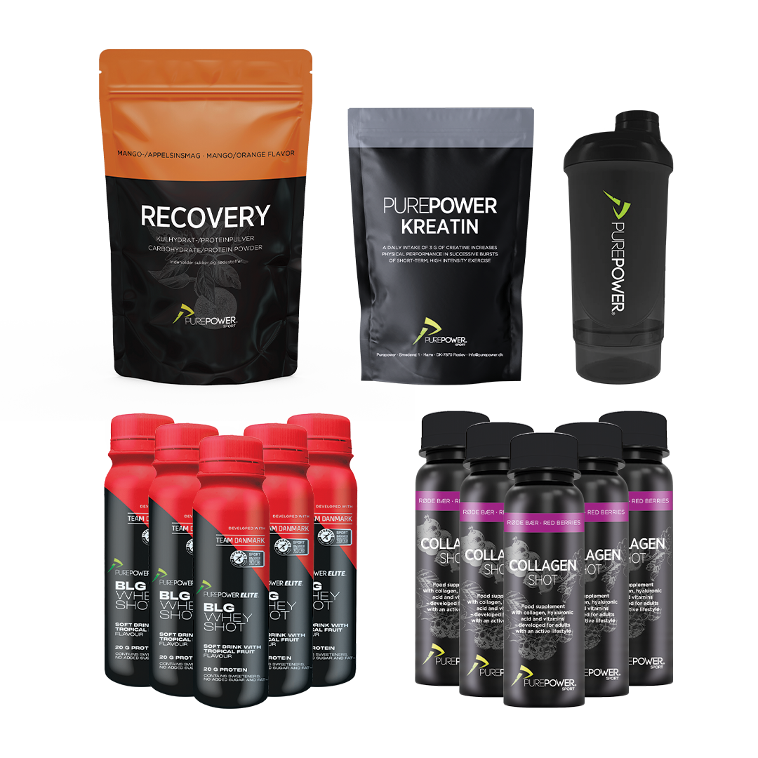 PurePower Recovery Routine Pack med Kreatin Neutral og øvrige produkter