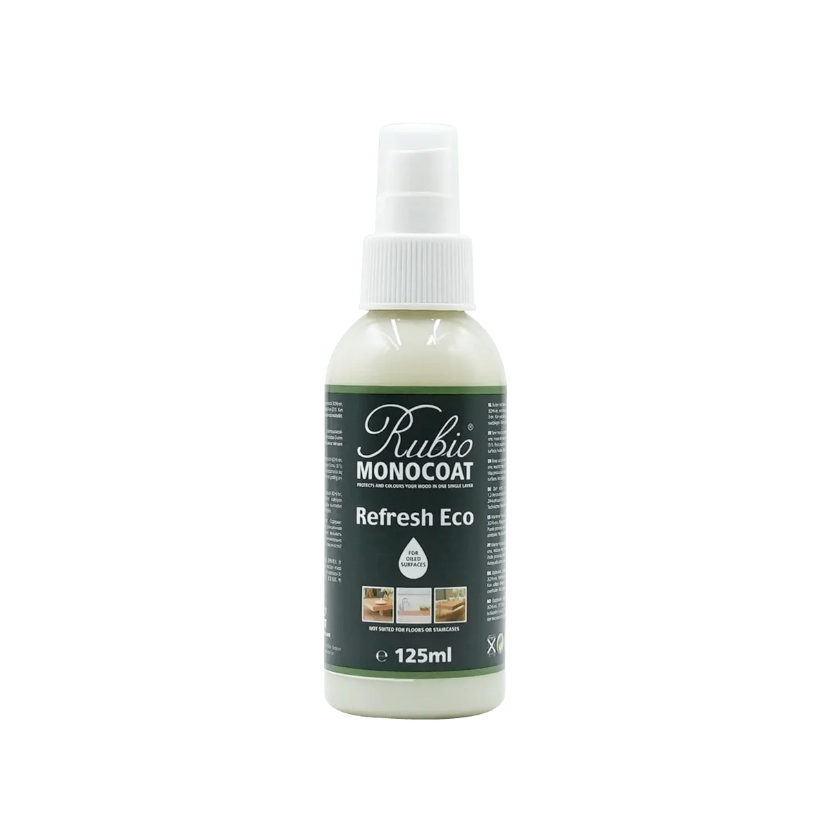 Rubio Monocoat Refresh Eco Spray i en lille 125 ml sprayflaske