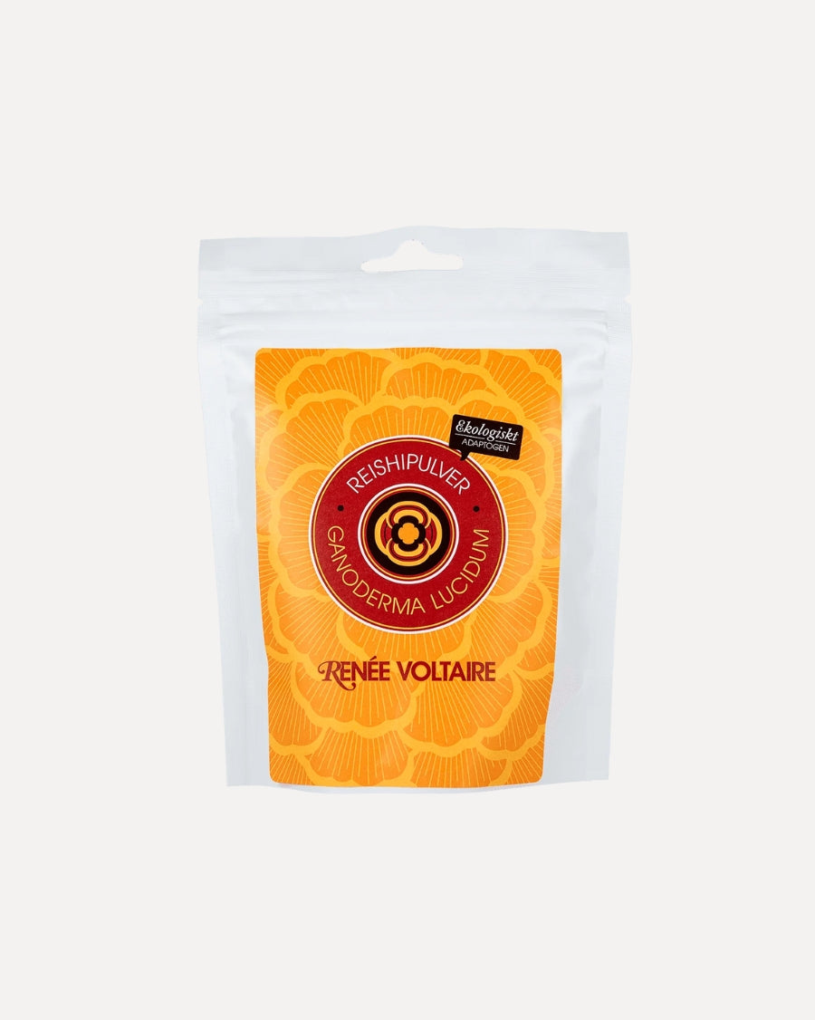Renée Voltaire økologisk Reishi pulver, rødbrunt tilskudspulver, 100 g