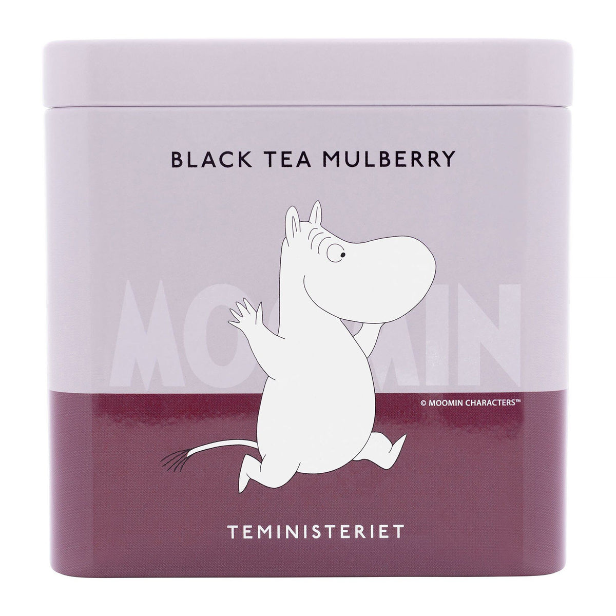 Teministeriet Moomin Mulberry sort te i pakke på 100 g