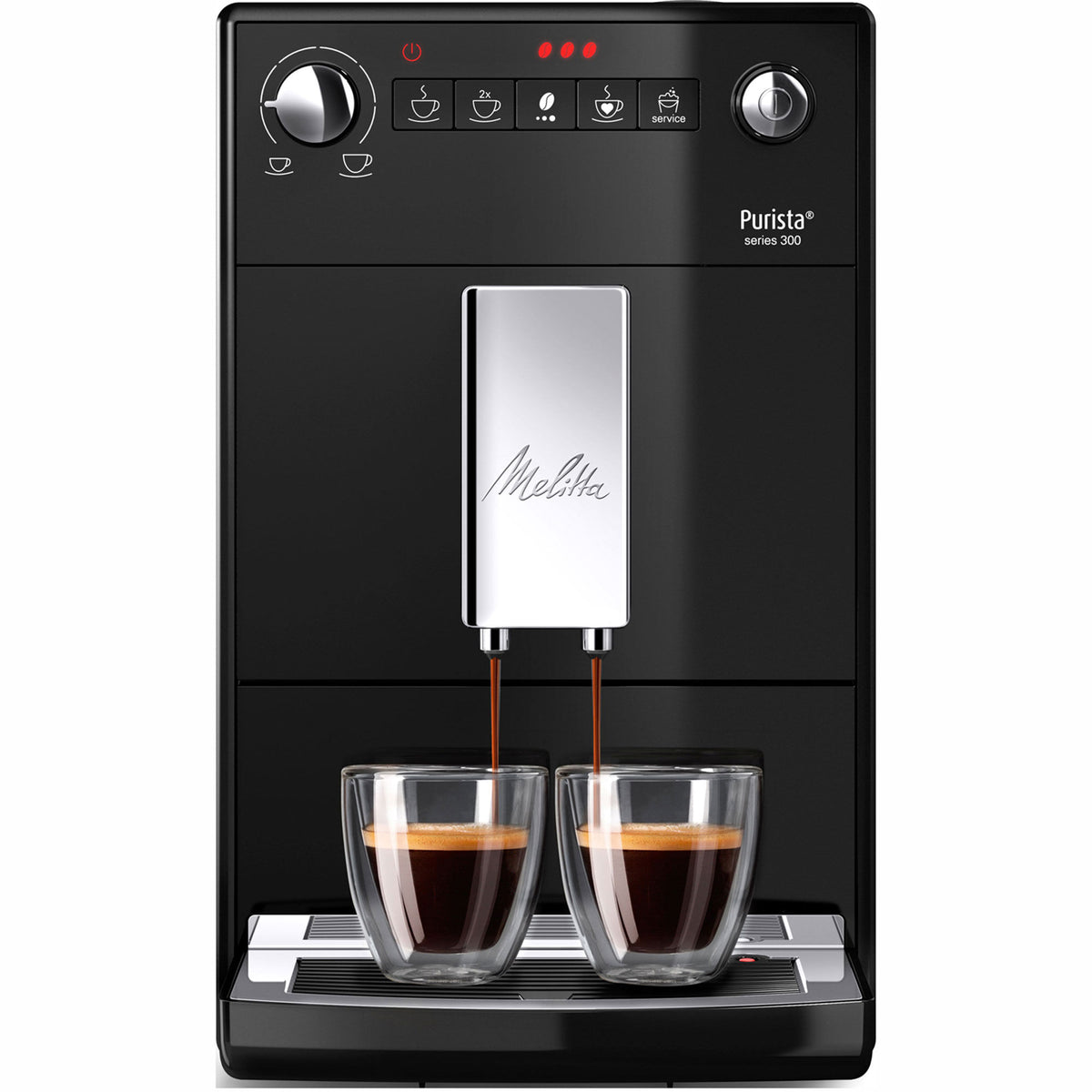 Sort Melitta Purista helautomatisk kaffemaskine