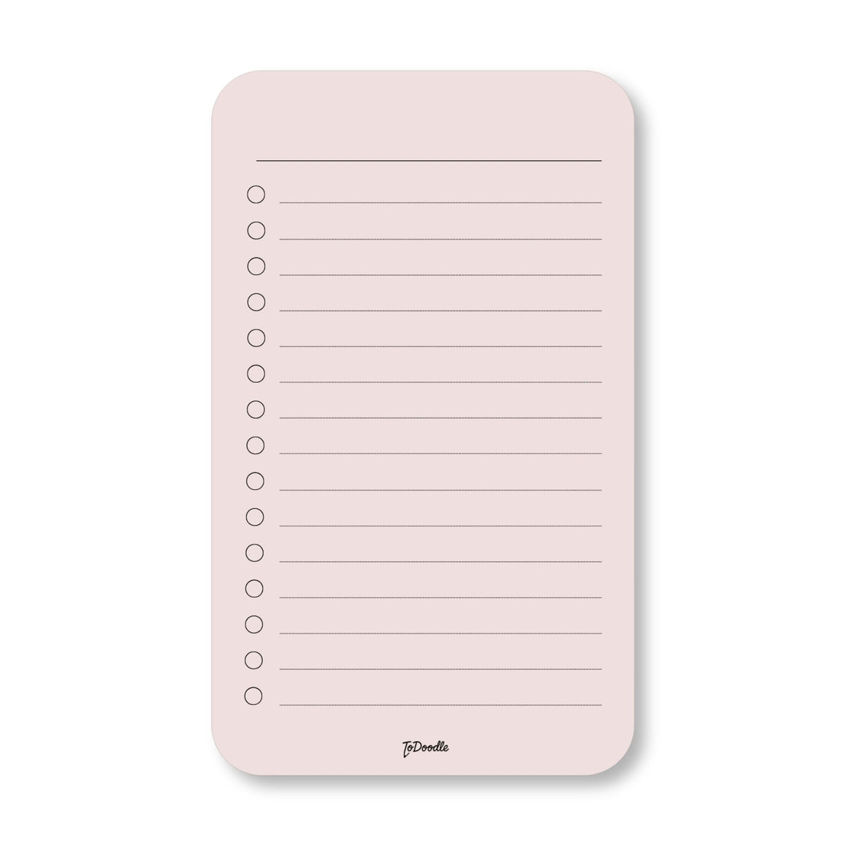 ToDoodle outlet ToDo tavle i rosa med fejl på print eller overflade