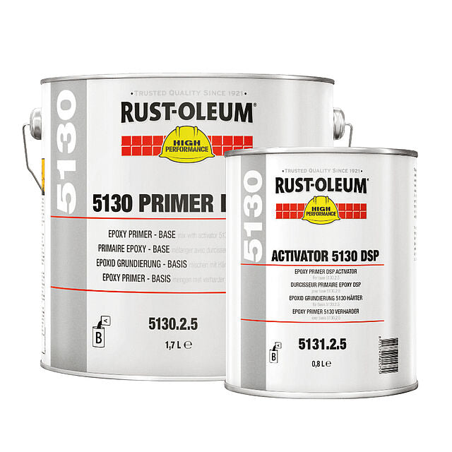 Beholder med Rust-Oleum 5130 grunder