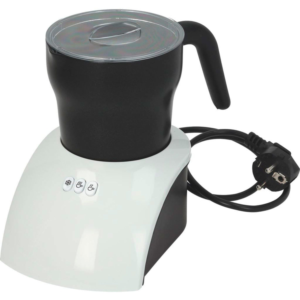 Hvid mælkeskummer fra LF med kapacitet på 250 ml og effekt på 600 W