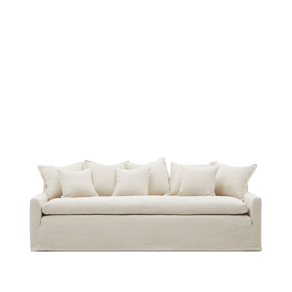 Se KAVE HOME Zenira 3 pers. sofa, m. 8 hynder og aftageligt betræk - beige bomuld og hør (230cm) ❤ Kæmpe udvalg i Kave Home - Køb online på udsalg og tilbud lige nu ❤ Meget billig fragt og hurtig levering: 1 - 2 hverdage - Varenummer: Boboonline-118337 og barcode / Ean: 8433840879581 på lager - Udsalg på Møbler,Sofaer,
Møbler,
3 personers sofaer,
Stofsofaer,
Dagligstue,
Sofaer, Spar op til 51% - Over 785 kendte brands på udsalg