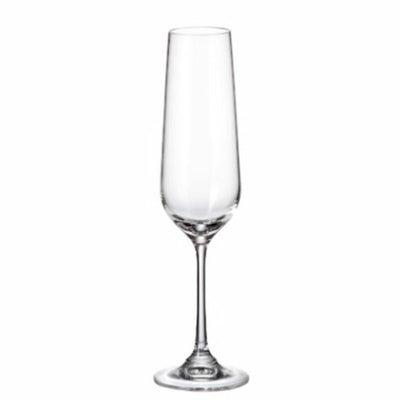 Sæt med glas Bohemia Crystal Sira champagne 200 ml 6 enheder 4 enheder