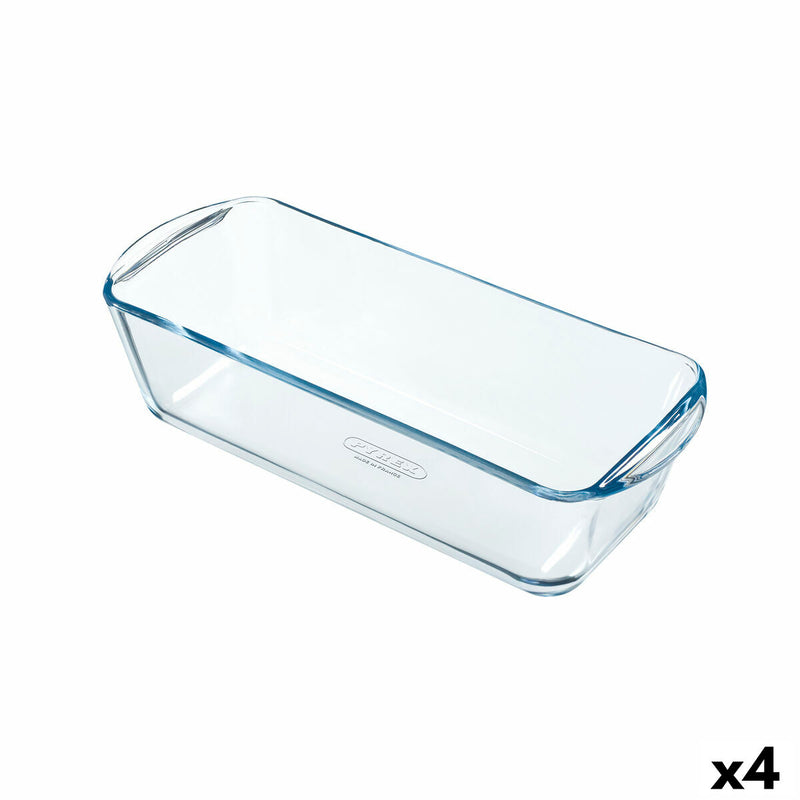 Bageform Pyrex Classic Vidrio Rektangulær Glas 28 x 11 x 8 cm (4 enheder)