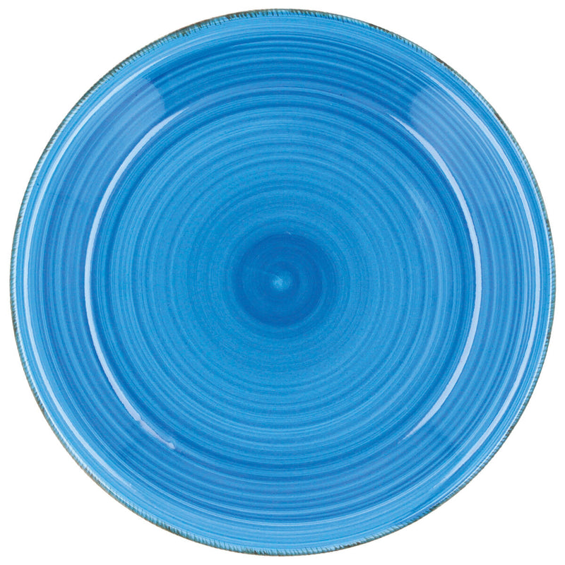 Flad tallerken Quid Vita Azul Blå Keramik Ø 27 cm 12 stk