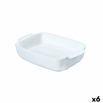 Køkkenspringvand Pyrex Signature Hvid Keramik Rektangulær 25 x 19 x 7 cm (6 enheder)