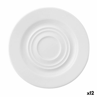Tallerken Ariane Prime Morgenmad Keramik Hvid (Ø 15 cm) (12 enheder)