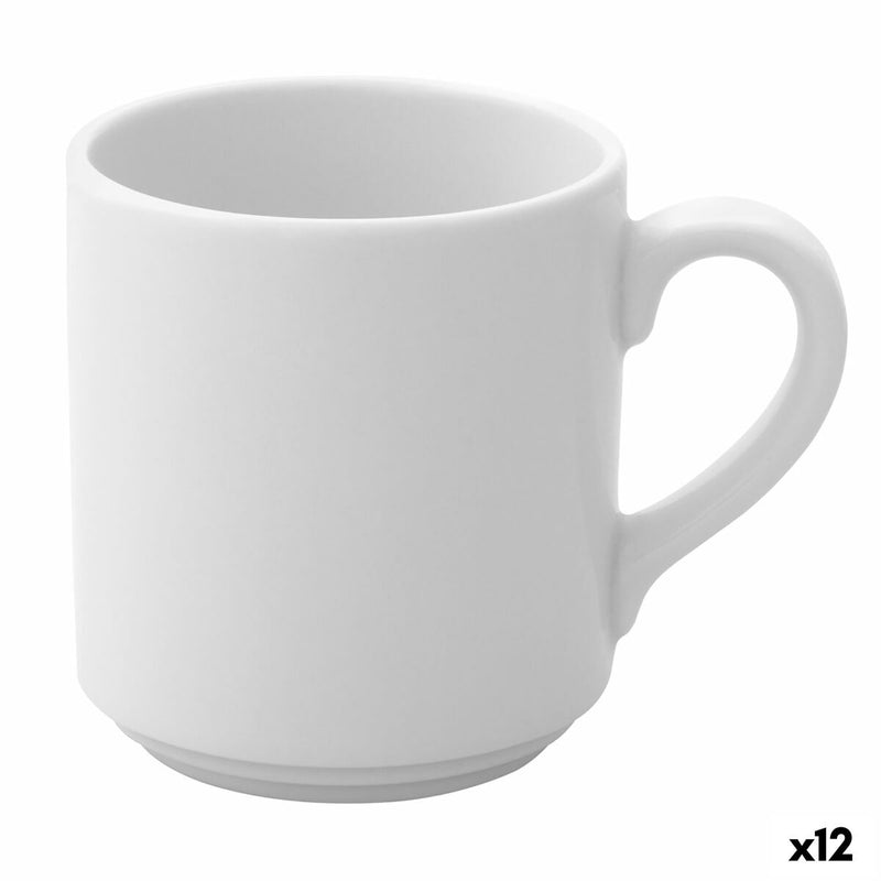 Krus Ariane Prime Kaffe Keramik Hvid (90 ml) (12 enheder)