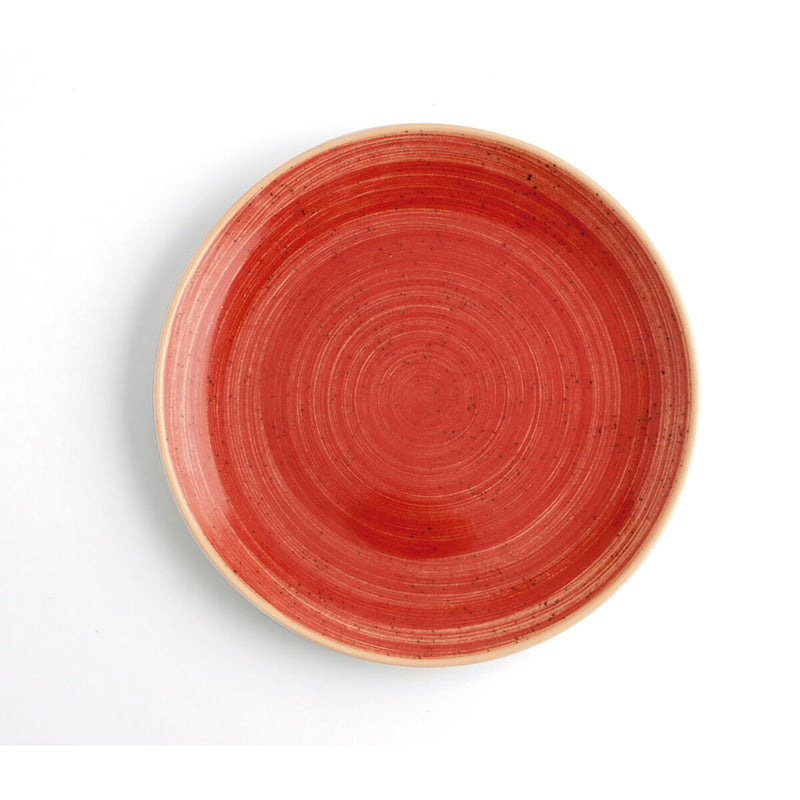 Flad tallerken Ariane Terra Rød Keramik Ø 21 cm 12 stk