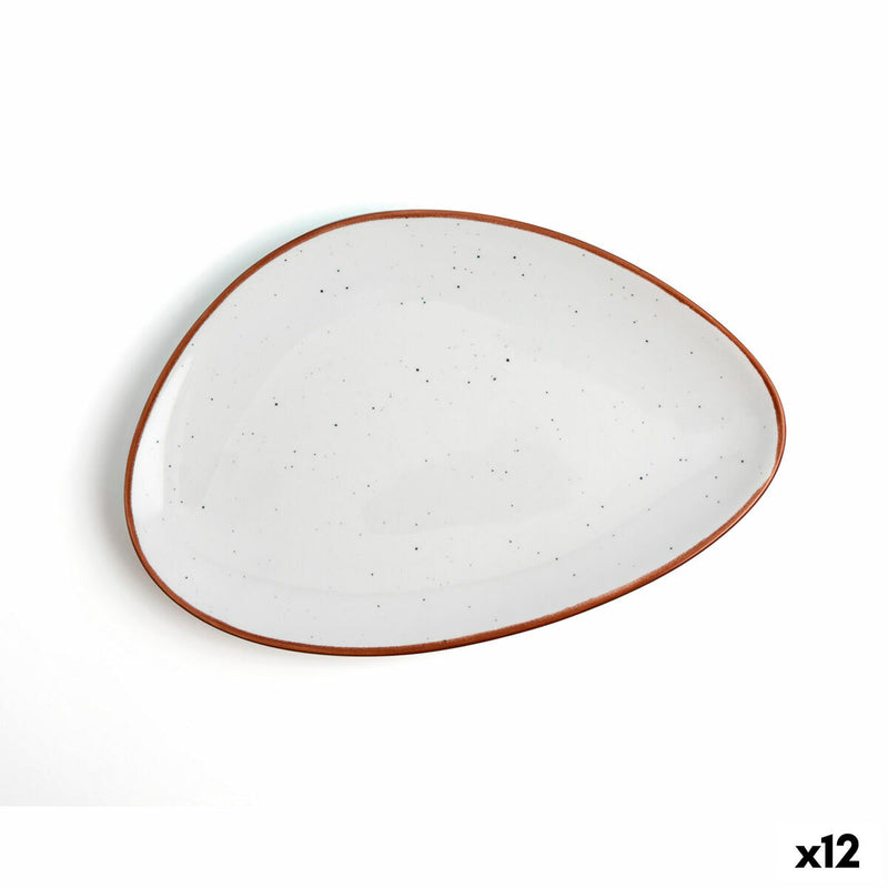Tallerken Ariane Terra Beige Keramik Ø 21 cm (12 enheder)
