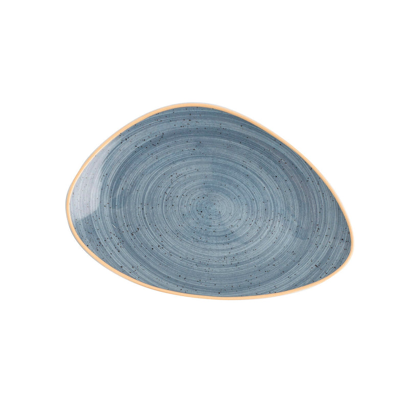 Flad tallerken Ariane Terra Trekantet Blå Keramik Ø 29 cm 6 stk