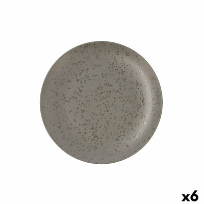 Flad tallerken Ariane Oxide Grå Keramik Ø 24 cm 6 stk