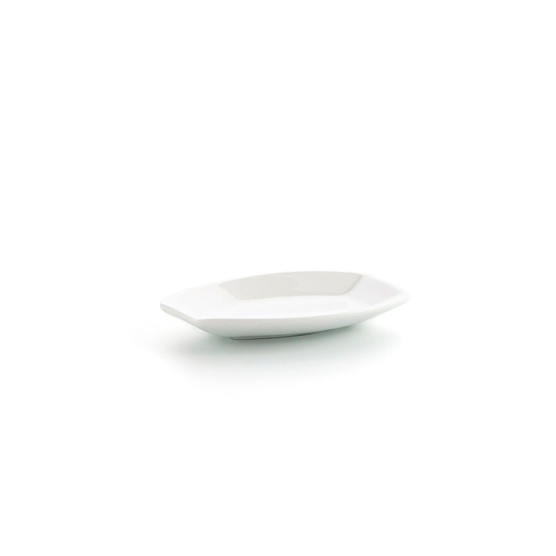 Snackskål Ariane Alaska Mini Oval Keramik Hvid 10 x 7,4 x 1,5 cm 18 stk