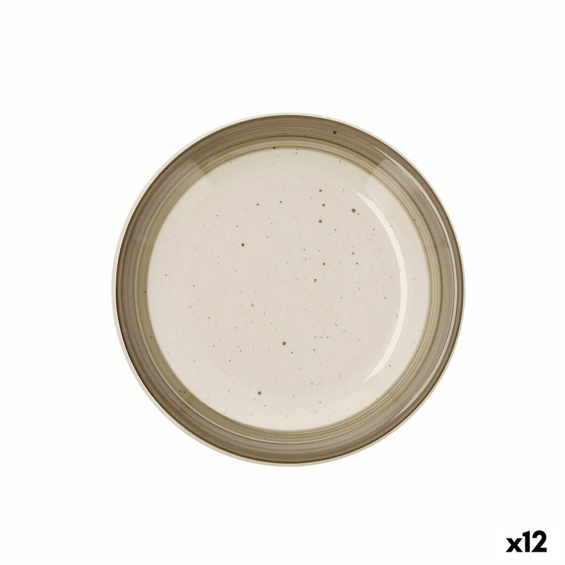 Desserttallerken Quid Allegra Nature Keramik To-farvet (19 cm) (12 enheder)