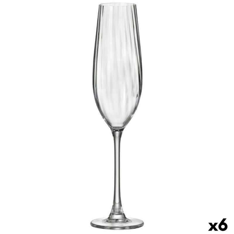 Champagneglas Bohemia Crystal Optic Glas 260 ml 6 stk