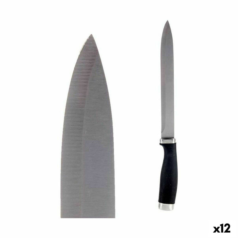 Køkkenkniv 3,5 x 33 x 2 cm Sort Rustfrit stål Plastik (12 enheder)