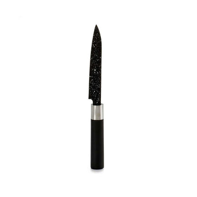 Køkkenkniv Marmor 2,5 x 24 x 2,5 cm Sort Rustfrit stål Plastik (12 enheder)